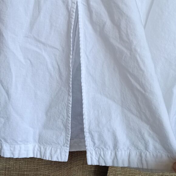 Universal Thread White A-Line Drawstring Cotton Rayon White Skirt - Picture 3 of 4